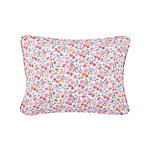 Schumacher X Happy Menocal Calico 16" Lumbar Pillow in Spezzatura
