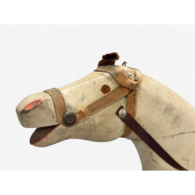 Victorian, Painted Wood, Primitive Rocking Horse, Usa, 19th C. For Sale In New York - Image 6 of 13
