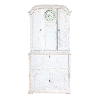 19th Century Swedish Clock Secretary Circa 1820 For Sale