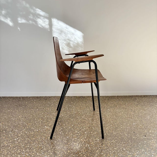 Steiner Bridge Amsterdam Armchair by Pierre Guariche for Steiner, 1953 For Sale - Image 4 of 14