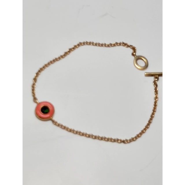 Tourmaline and Gold Chain Bracelet, 2000s For Sale - Image 6 of 6