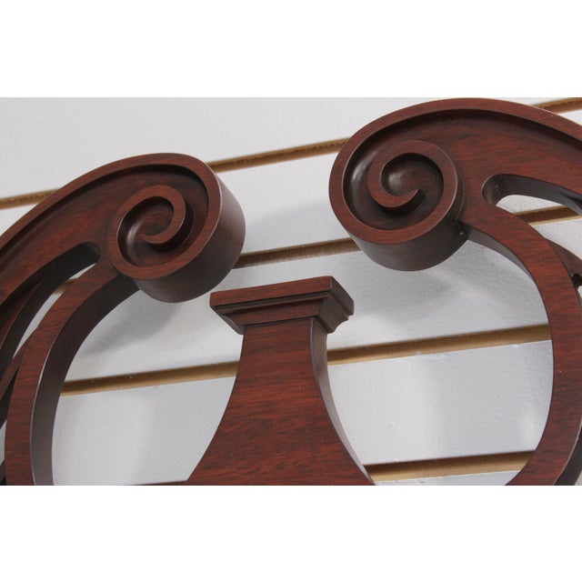 Brown Henkel Harris Mahogany Chippendale Style Mirror For Sale - Image 8 of 15