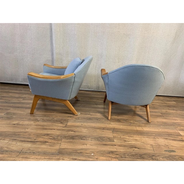 1960s Pair of Mid Century Adrian Pearsall Lounge Chairs Model 1806-C for Craft Associates For Sale - Image 5 of 5