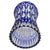 Glass Large Bohemian Vibrant Cobalt Vase in Crystal Cut-to-Clear, 1930 For Sale - Image 7 of 9