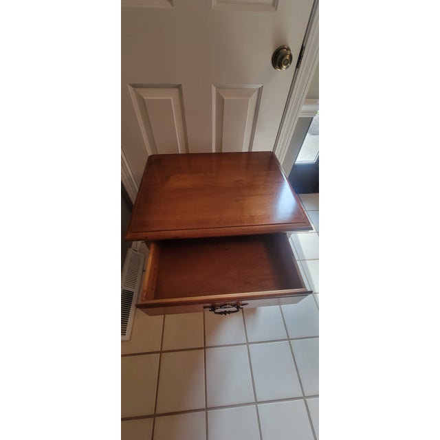 Brown Late 20th Century Pennsylvania House Solid Hard Rock Maple Colonial Early American Nightstands - A Pair For Sale - Image 8 of 16