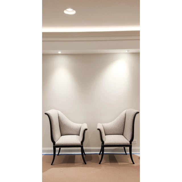 Wood Karges Furniture Left and Right Arm Settees- Set of 2 For Sale - Image 7 of 7