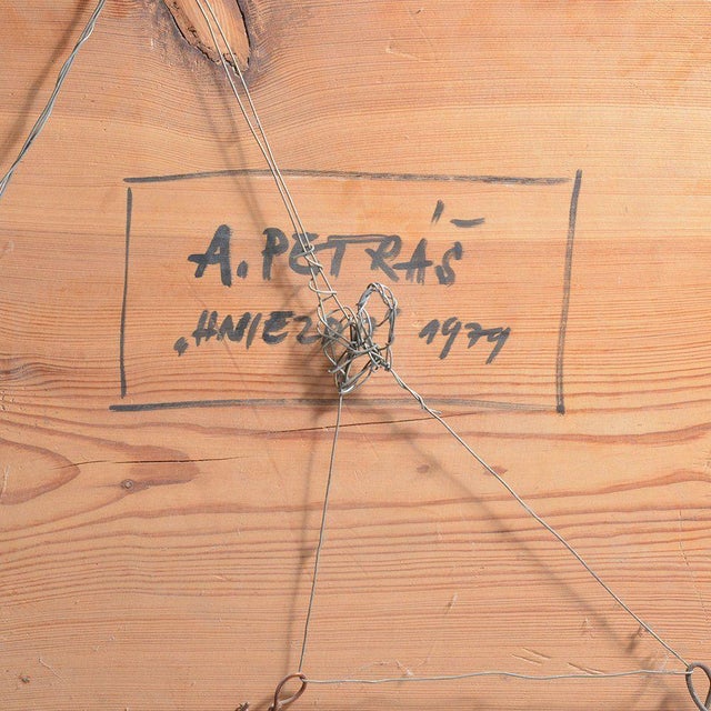 Wooden Wall Mounted Sculpture Alojz Petras, 1979 For Sale - Image 4 of 11