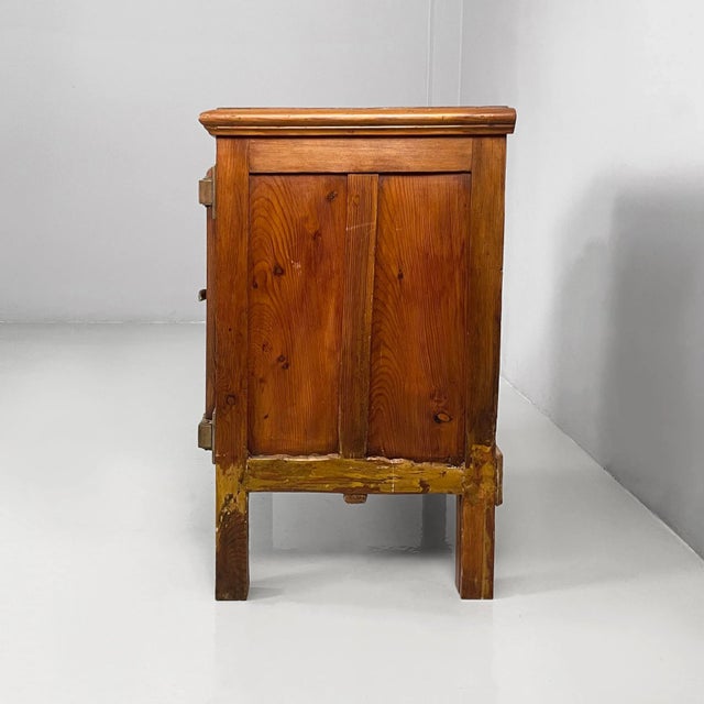 1930s Italian Wood and Brass Ice Box, 1930s For Sale - Image 5 of 18