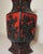 Antique Handmade Chinese Carved Black Red Lacquer Cinnabar Floral Vase Urn For Sale In New York - Image 6 of 13