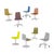 Metal Luwan Swivel Chair in Powder-Coated Aluminum by Altreforme For Sale - Image 7 of 8