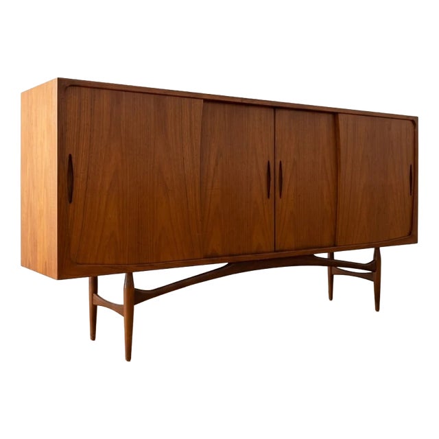 Vintage Danish Sideboard in Teak, 1950s For Sale