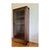 1910s Antique Arts & Crafts Tiger Oak Single Door Bookcase / China Cabinet For Sale - Image 5 of 9