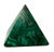 Contemporary Late 20th Century Malachite Pyramid Paperweight For Sale - Image 3 of 6