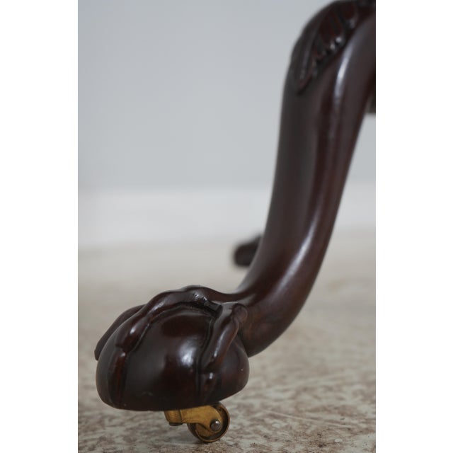 Baker Stately Homes Mahogany Tilt Top Table For Sale - Image 10 of 17
