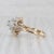 Modern 1.03ctw Diamond Flower Star Cluster Ring 14k Yellow Gold Size 6.75 Vintage For Sale - Image 3 of 8