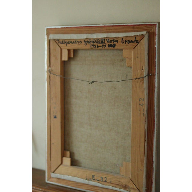 Bengt Crantz, Vase, 1960s, Oil on Canvas For Sale - Image 9 of 11