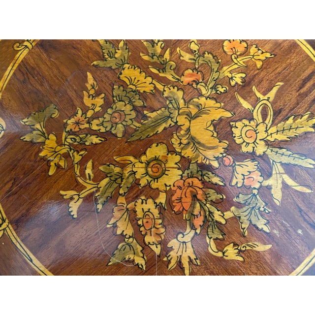 Wood Louis XVI Revival Painted Card and Game Table For Sale - Image 7 of 11