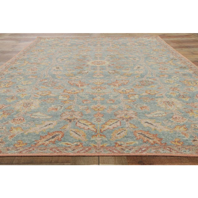 Textile Distressed Rug With Modern Vintage Style, 05'03 X 07'11 For Sale - Image 7 of 9