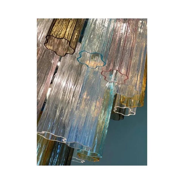 Multicolor Tronchi Murano Glass Chandelier by Simoeng For Sale - Image 6 of 13