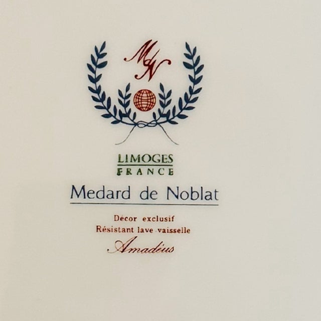 Ceramic French Limoges Porcelain Ashtray by Medard De Noblat, Amadeus Collection For Sale - Image 7 of 8