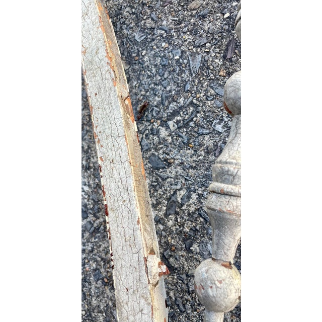 19 C Victorian Stick and Ball Gingerbread Fretwork Archway Architectural Salvage White Paint For Sale - Image 11 of 12