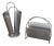 Magazine Rack and Umbrella Stand by Marius Mascagni, 1970s, Set of 2 For Sale