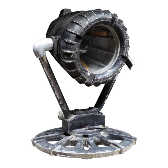 Vintage Explosion-Proof Industrial Spotlight c.1940 For Sale