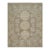 6x9 Gray Hand-Knotted Wool Rosette Medallion Geometric Modern Carpet Rug For Sale