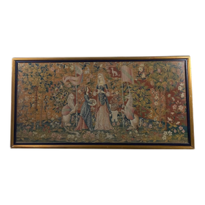 Original Embroidery the Lady and the Unicorn, Musee De Cluny, Paris - Late 19th Century