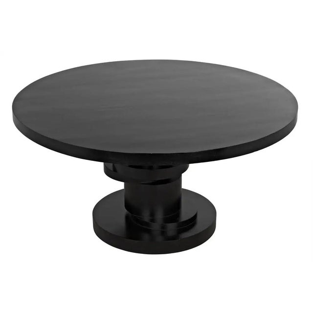 Mid-Century Modern Hugo Dining Table, Hand Rubbed Black For Sale - Image 3 of 5