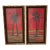 Vintage Pair of Large Tropical Palm Tree Prints in Faux Bamboo Gold Frames For Sale