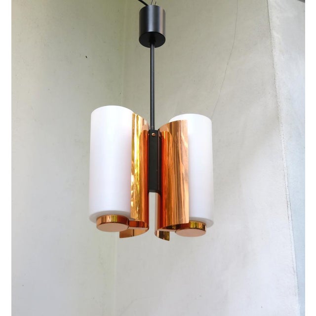Mid-Century Modern Copper & Glass Ceiling Lights from Cosack, 1960s, Set of 2 For Sale - Image 3 of 18