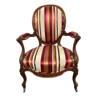 Rococo Revival Bergère Chair, Circa 1890's For Sale