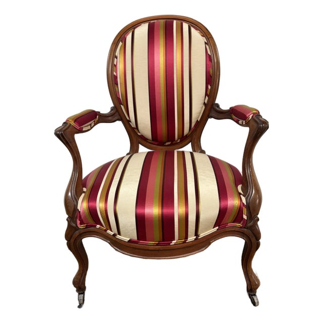 Rococo Revival Bergère Chair, Circa 1890's For Sale