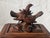 Wood 1880s Black Forest Carved Walnut Jewelry Box With Birds, Floral Relief, & Key For Sale - Image 7 of 15
