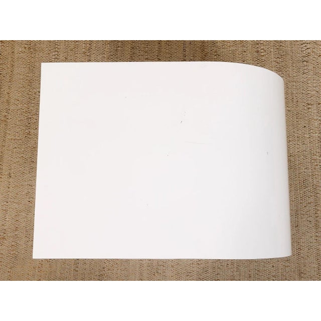 Mid 20th Century Mid 20th Century Attributed Pierre Cardin White Waterfall Side Table For Sale - Image 5 of 6