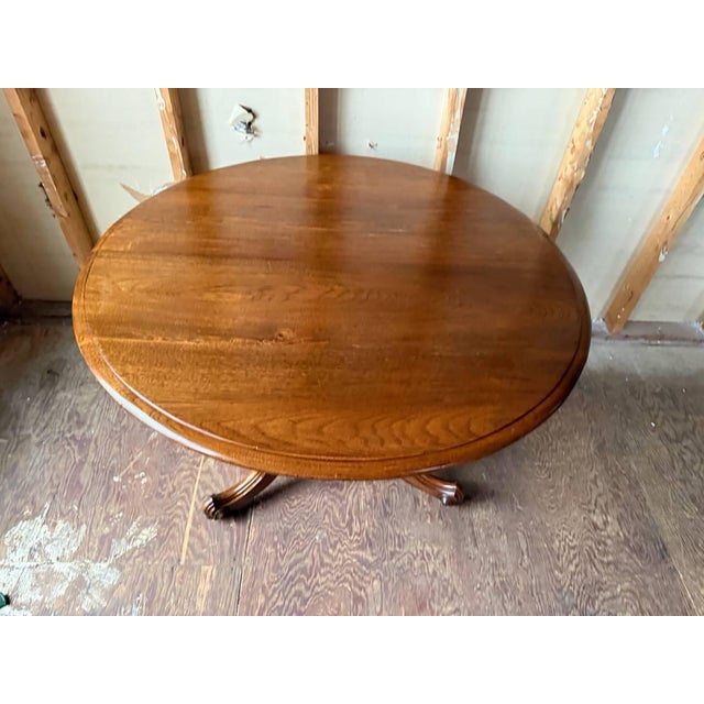 Early 20th Century Antique Victorian Style Fold Top Parlor Center Table For Sale - Image 5 of 14
