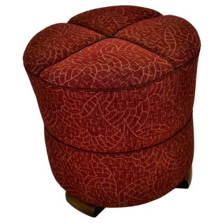 Art Deco Tabouret attributed to Jindrich Halabala for Up Zavody, 1940s For Sale