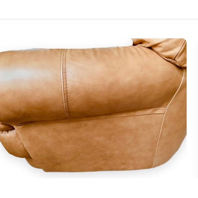 Animal Skin Chateau d'Ax Italian Leather 3 Seater Sofa For Sale - Image 7 of 18