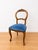 Louis Philippe Chairs in Walnut and Blue Velvet, 1950s, Set of 5 For Sale - Image 4 of 15