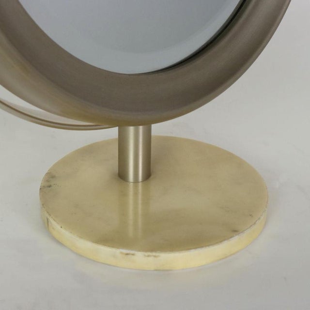 Table Mirror in Metal and Marble For Sale - Image 5 of 7