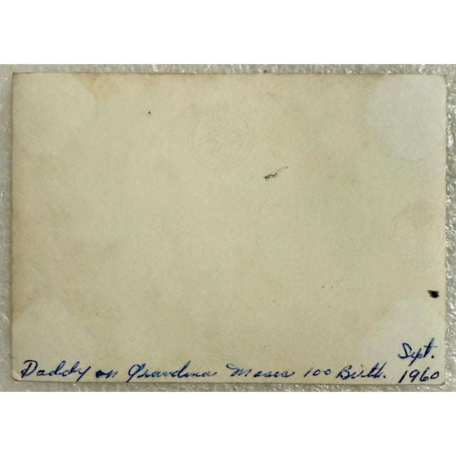 White Grandma Moses, Original 1949 Painted Ceramic Tile Flowers Hand Painting Grandma Moses Folk Art, 1949 For Sale - Image 8 of 18