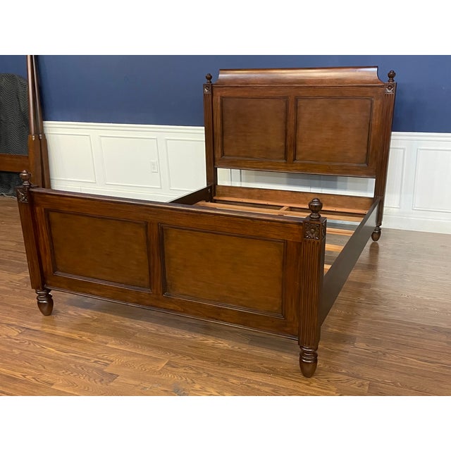 Louis XVI Queen Size Bed by Leighton Hall - Showroom Sample For Sale In Atlanta - Image 6 of 8