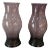 Pair of English Amethyst - Colored Glass Hurricanes For Sale