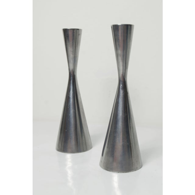 Silver Göta Candlesticks by Erika Pekkari for IKEA, 1980s, Set of 2 For Sale - Image 8 of 8