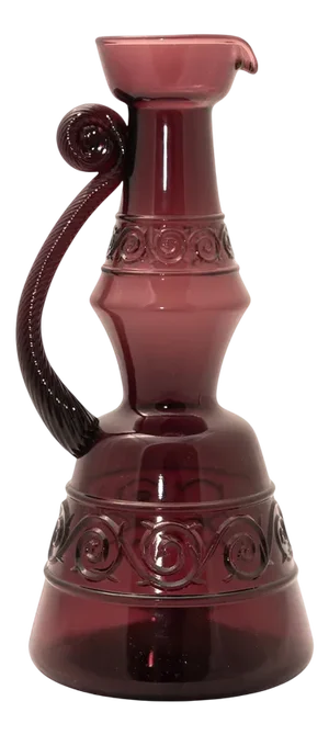 Purple Glass Bottle, 1960s