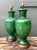 Vintage Mid-Century Modern Drip Glaze Ceramic Lamps - A Pair For Sale - Image 10 of 12