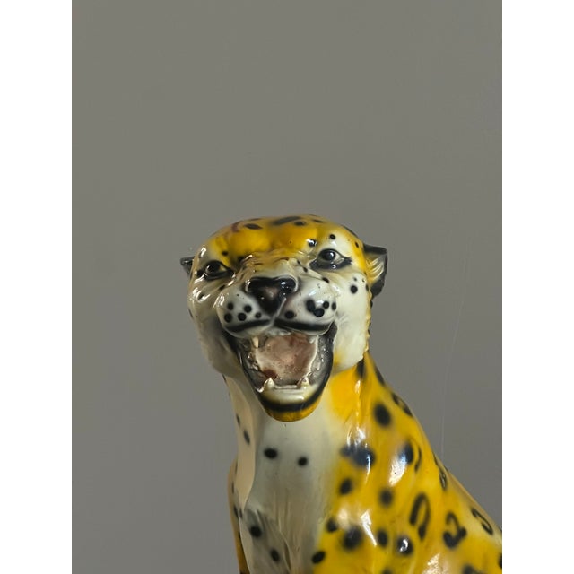 Ceramic Italan Ceramic Cheetah, 1970s For Sale - Image 7 of 16