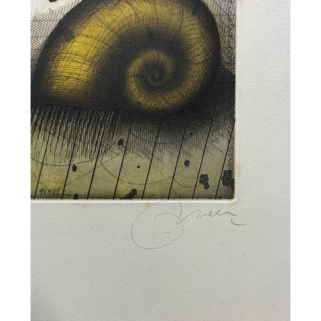 1980s Udo Nolte Modern Still Life Etching For Sale - Image 4 of 5