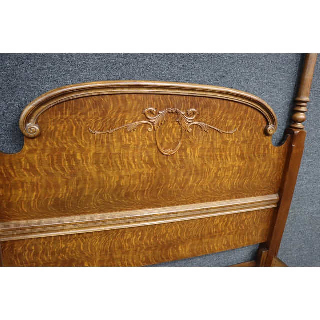 Pulaski Furniture Quarter-Sawn Oak Poster Bed Queen/Double For Sale - Image 12 of 12